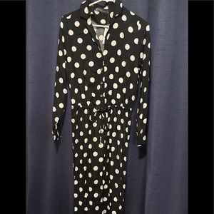 NY & Company polka dot jumpsuit